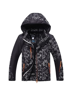 PHIBEE Big Boy's Waterproof Breathable Snowboard Ski Jacket