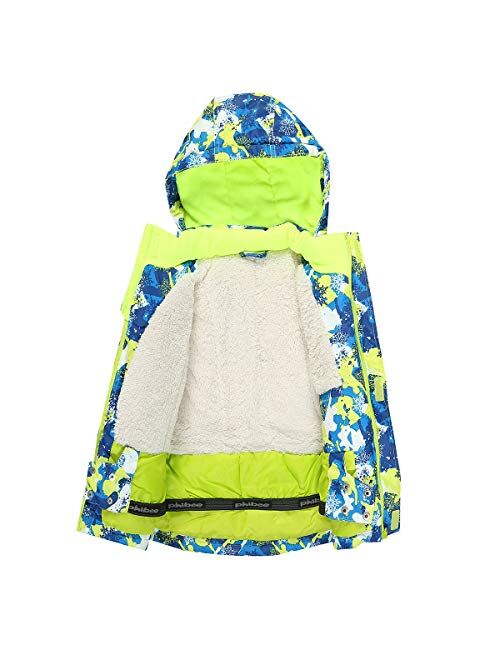 PHIBEE Big Boy's Waterproof Breathable Snowboard Ski Jacket