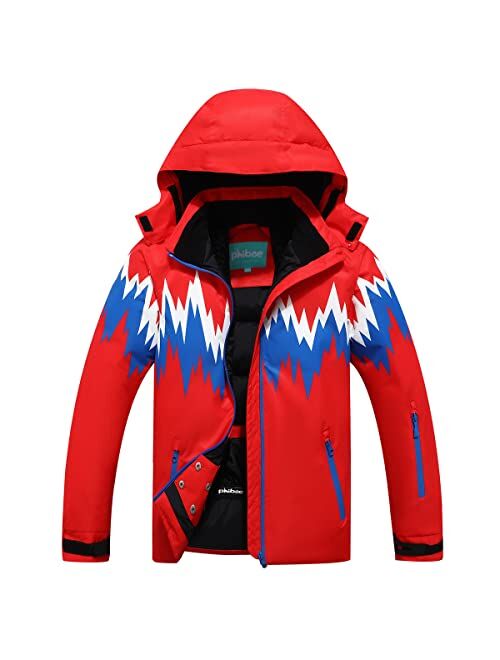 PHIBEE Big Boy's Waterproof Breathable Snowboard Ski Jacket