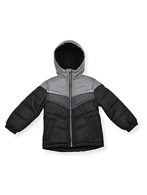 Arctic Quest Boys Windproof Water Resistant Insulated Hooded Winter Snow and Ski Jacket