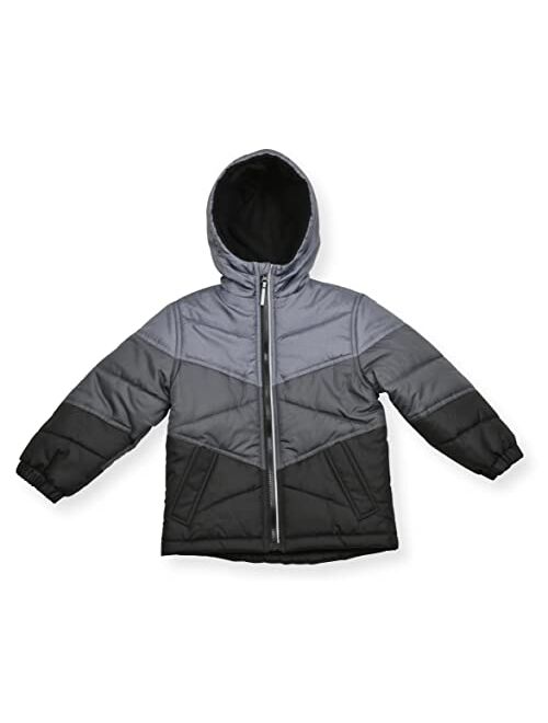 Arctic Quest Boys Windproof Water Resistant Insulated Hooded Winter Snow and Ski Jacket