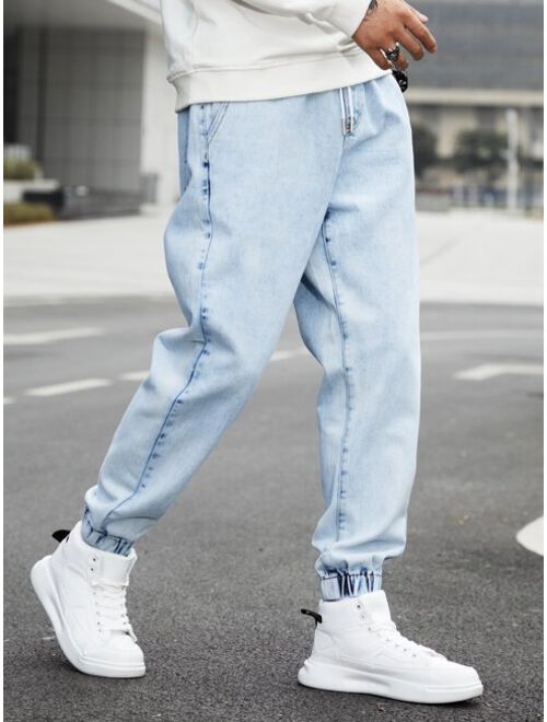 Buy Shein Men Drawstring Waist Jogger Jeans online | Topofstyle