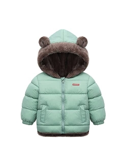 Generic Kids Baby Boys Winter Coat Fleece Lined Thick Warm Outerwear Toddler Solid Color Corduroy Jacket 6M-3Y