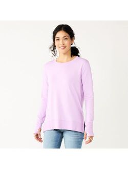 Super Soft Solid Tunic Sweatshirt