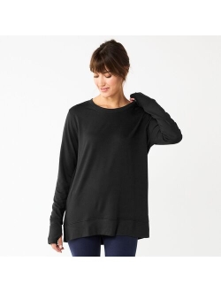 Super Soft Solid Tunic Sweatshirt