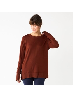 Super Soft Solid Tunic Sweatshirt