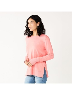 Super Soft Solid Tunic Sweatshirt