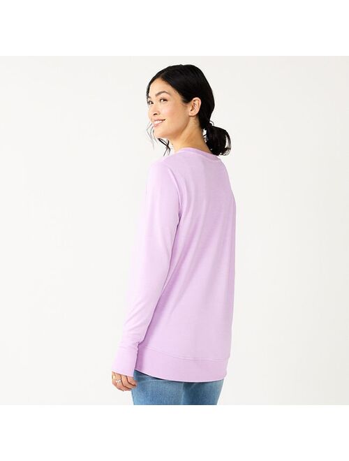 Women's Sonoma Goods For Life Super Soft Solid Tunic Sweatshirt