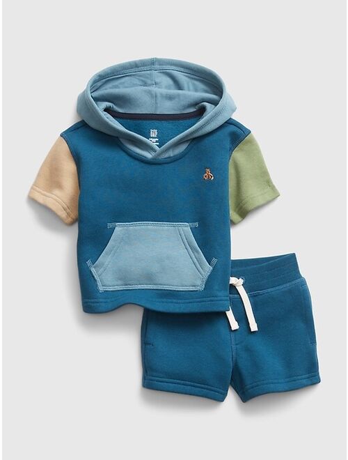 Gap Baby Colorblock Sweat Shorts Set