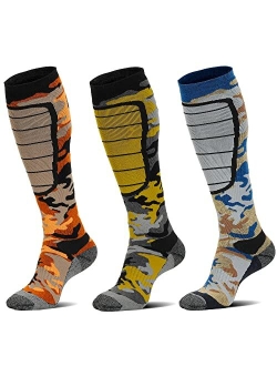 Hylaea Merino Wool Ski Socks, Cold Weather Socks for Snowboarding, Snow, Winter, Thermal Knee-high Warm Socks, Hunting