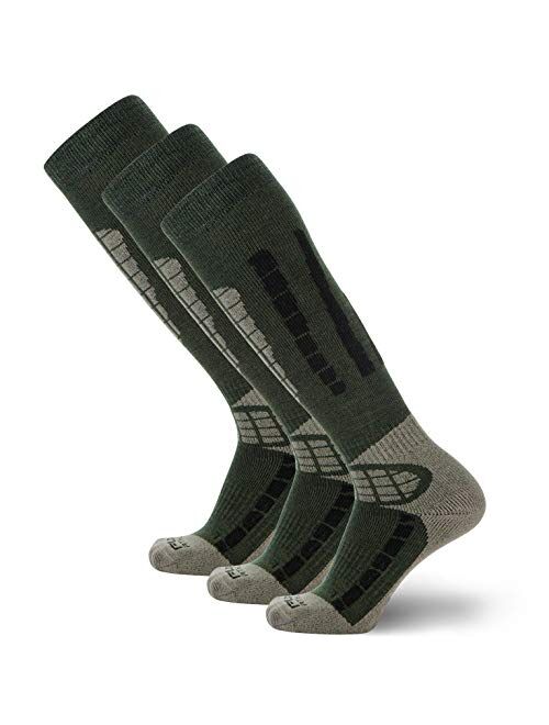 Pure Athlete Ski Socks Warm Merino Wool - Best Lightweight Thin Ski Snowboard Sock Women Men