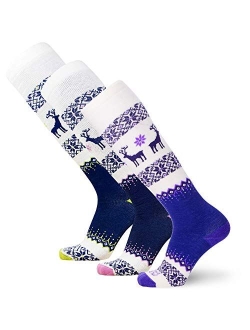 Pure Athlete Warm Wool Ski Socks Winter Women Skiing Merino Snowboard Pack Men