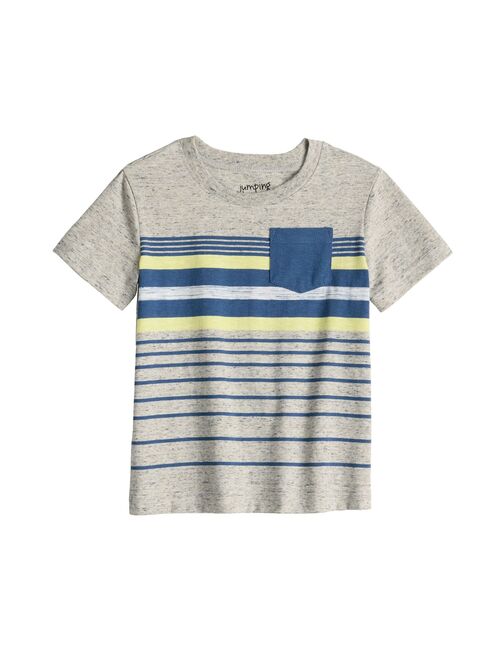 Toddler Boy Jumping Beans Texture Stripe Pocket Tee