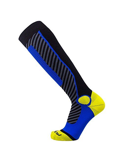 Pure Athlete Wool Ski Socks Women, Men Warm Merino Skiing, Snowboard Winter Shin Padding