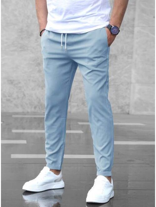 Shein Men Slant Pocket Drawstring Waist Pants