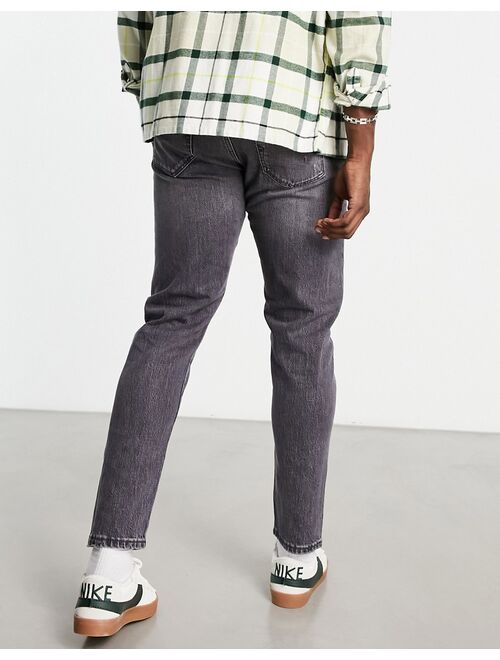 Selected Homme Toby slim fit tapered jeans in washed gray