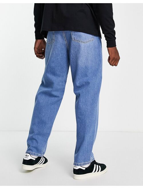 Stan Ray 5-pocket wide mid wash jeans in blue