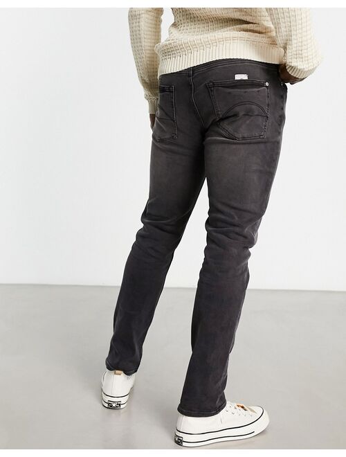 Pretty Green Erwood slim fit jeans in gray