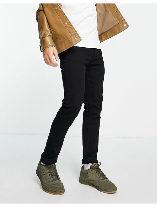 Pretty Green skinny jeans in black