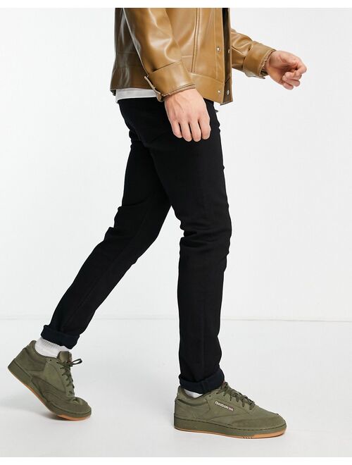 Pretty Green skinny jeans in black