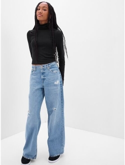 Teen LENZING&#153 Modal Cropped Turtleneck