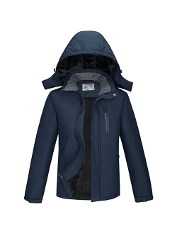 CAMEL Men's Winter Ski Jackets Waterproof Snow Coat with Hood Mountain Windproof Rain Jacket