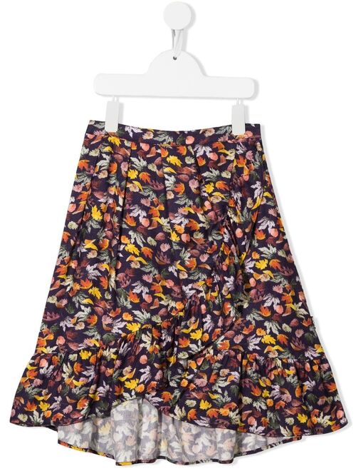 Molo Blondie leaf-print skirt