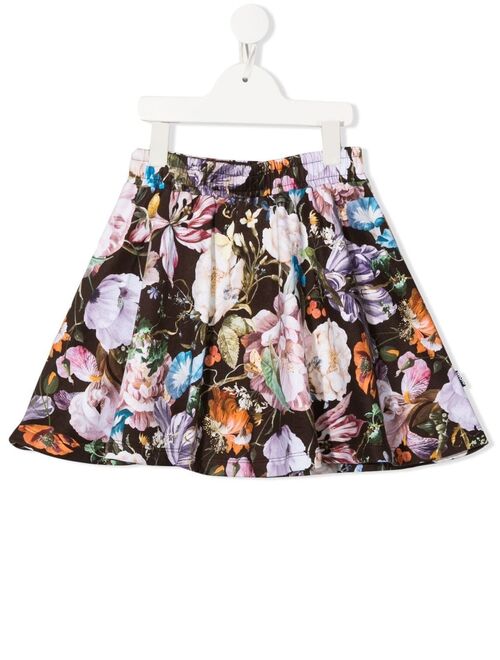 Molo Barbera floral-print skater-skirt