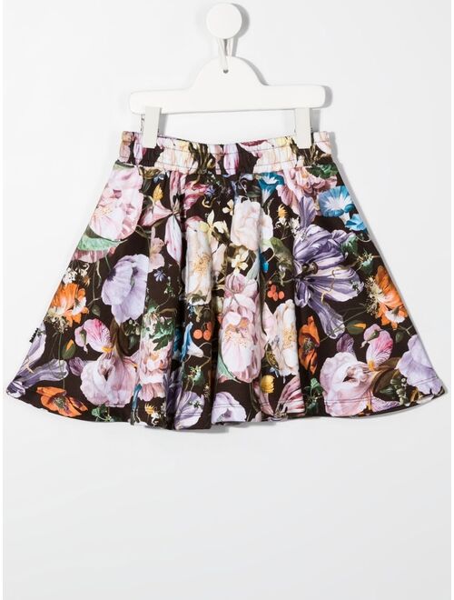 Molo Barbera floral-print skater-skirt