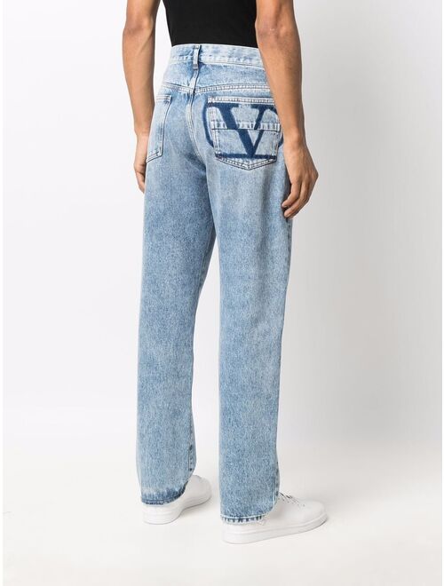 Valentino VLogo straight-leg jeans