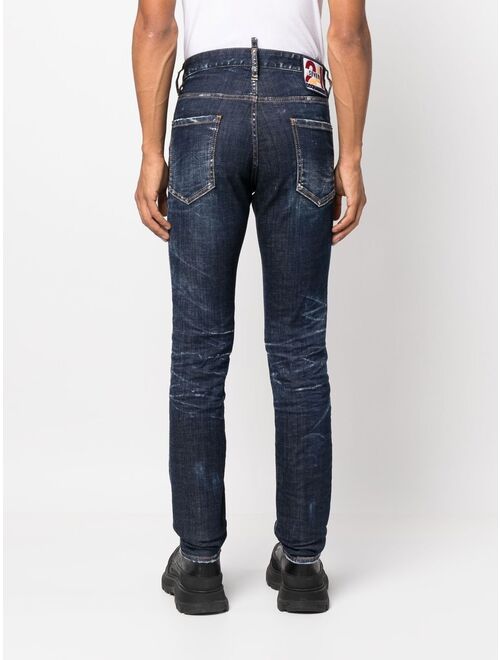 Dsquared2 logo-patch slim-cut jeans