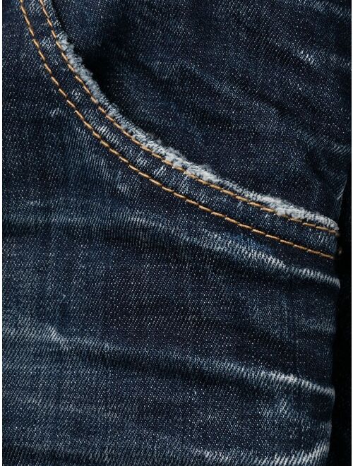 Dsquared2 logo-patch slim-cut jeans