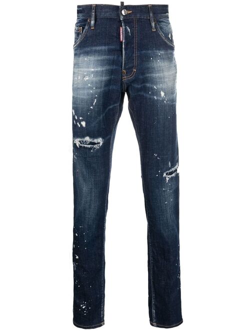 Dsquared2 distressed-effect straight-leg jeans