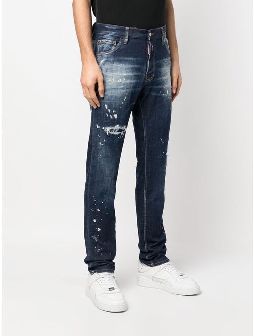 Dsquared2 distressed-effect straight-leg jeans