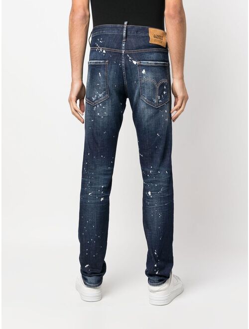 Dsquared2 distressed-effect straight-leg jeans