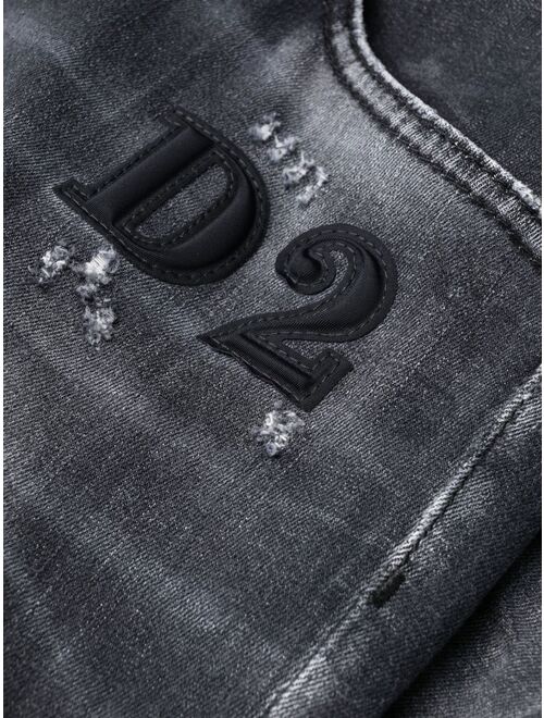 Dsquared2 faded skinny-fit jeans