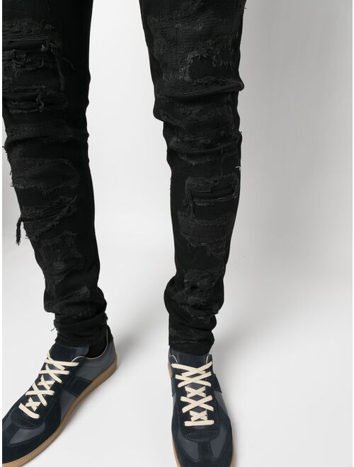 Represent Shredded Denim skinny-cut jeans