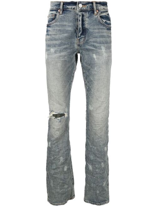 Purple Brand medium-wash slim-cut jeans