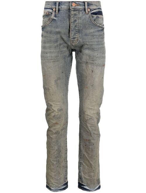 Purple Brand distressed slim-fit jeans