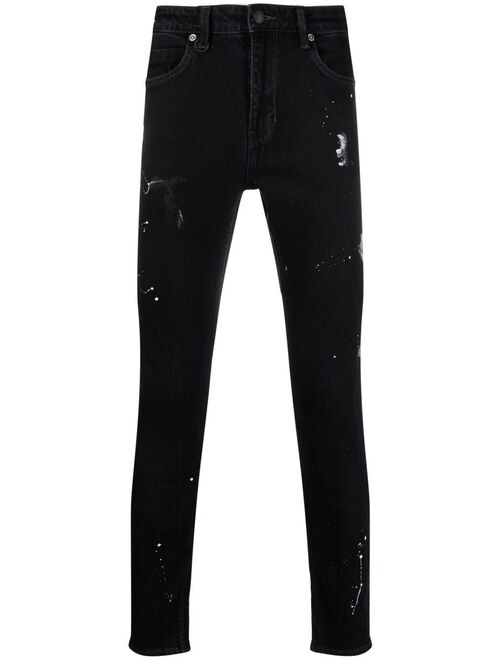 Neuw Rebel paint-splatter skinny jeans