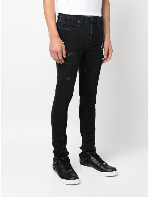 Neuw Rebel paint-splatter skinny jeans