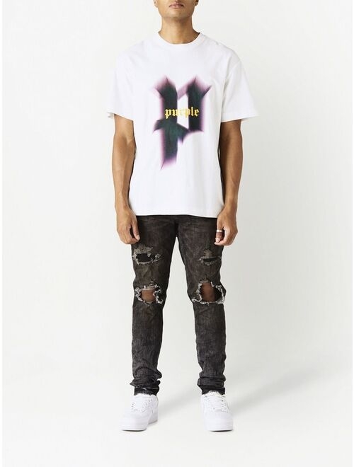 Purple Brand distressed slim-cut jeans