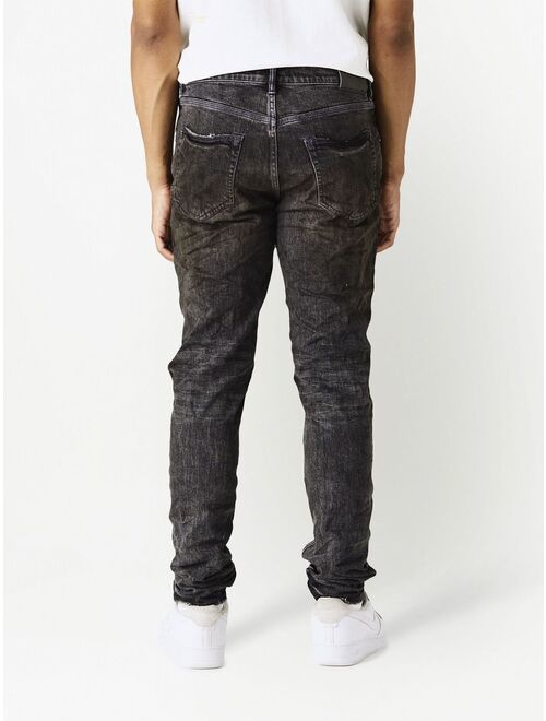 Purple Brand distressed slim-cut jeans