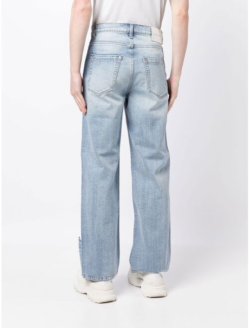 Feng Chen Wang Phoenix cut-out jeans