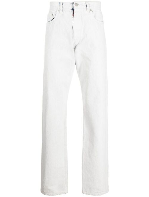 Maison Margiela painted-design straight-leg jeans