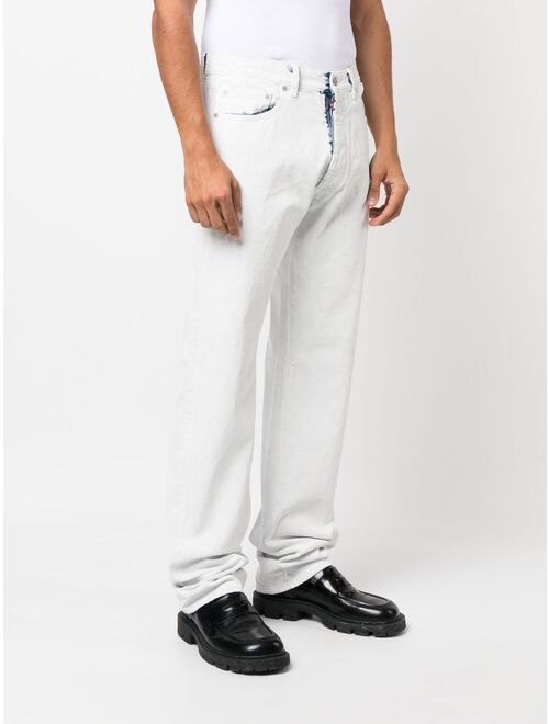 Maison Margiela painted-design straight-leg jeans