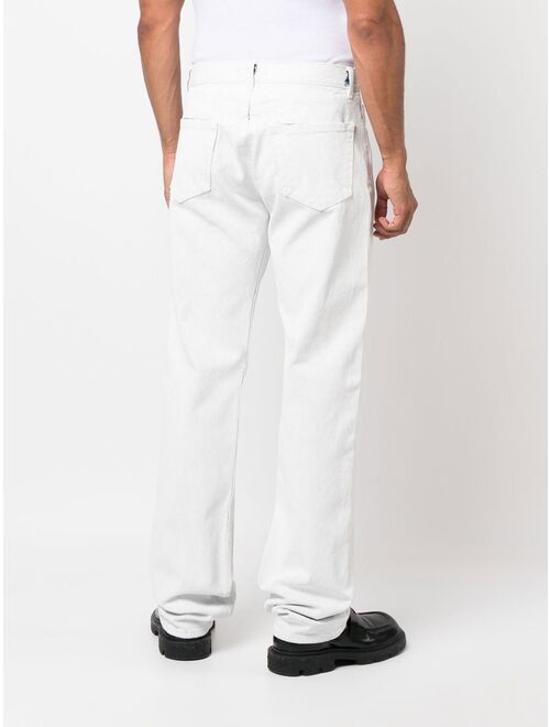 Maison Margiela painted-design straight-leg jeans