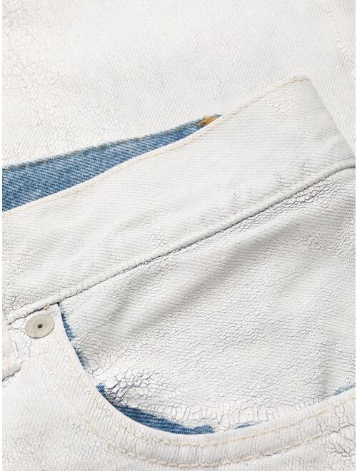 Maison Margiela painted-design straight-leg jeans