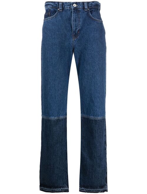 Axel Arigato two-toned straight-leg jeans