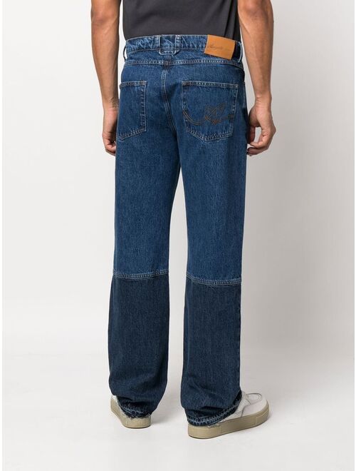 Axel Arigato two-toned straight-leg jeans